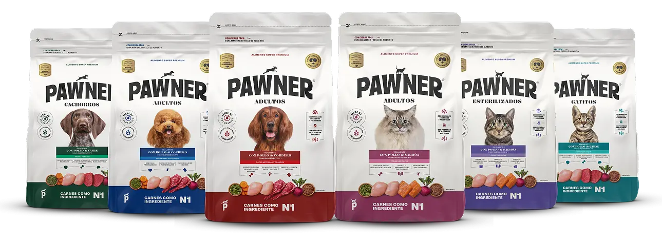 Alimento premium para perros y gatos Pawner